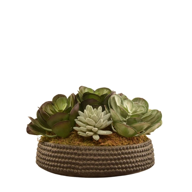 Artificial Dark Succulent Arrangement