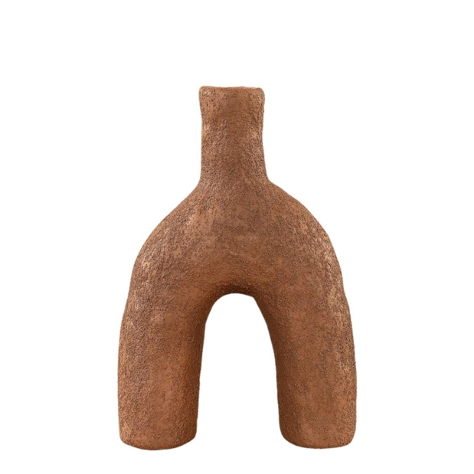 Brown Ceramic Candle Holder