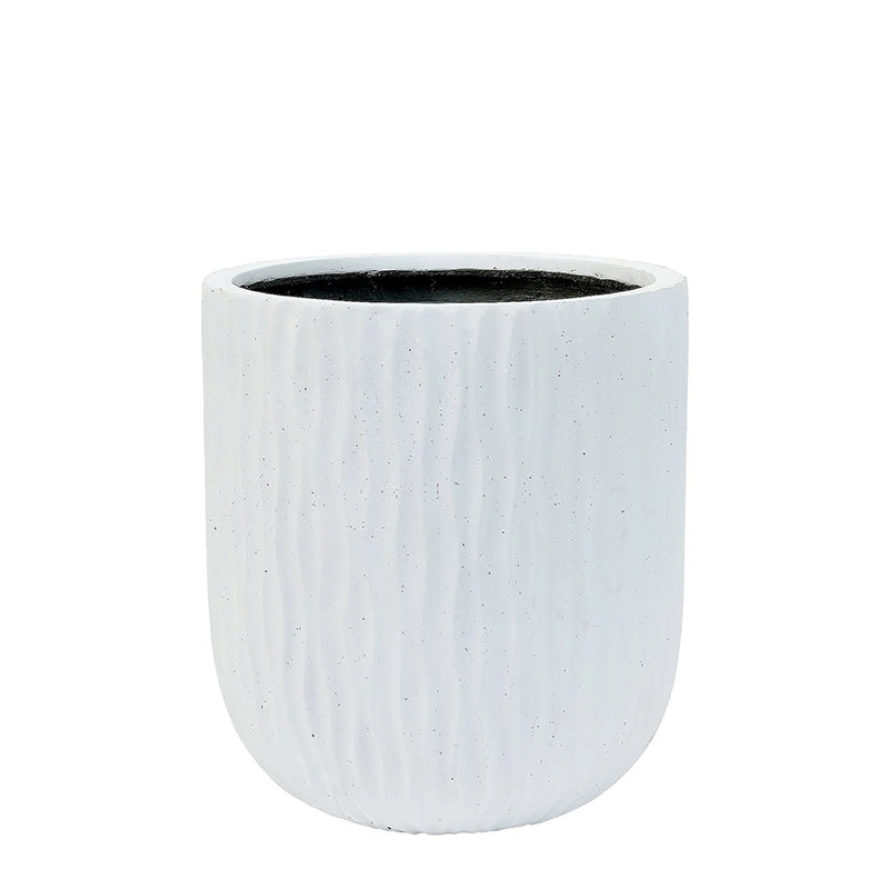 Matt White Ficonstone Tree Pot