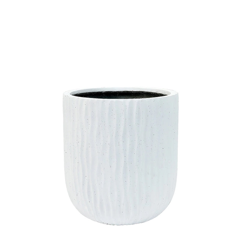 Matt White Ficonstone Tree Pot