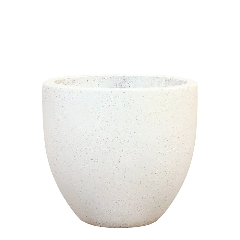 Medium White Terrazzo Pot