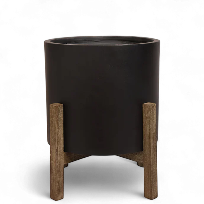 BLACK FICOSTONE POT Large