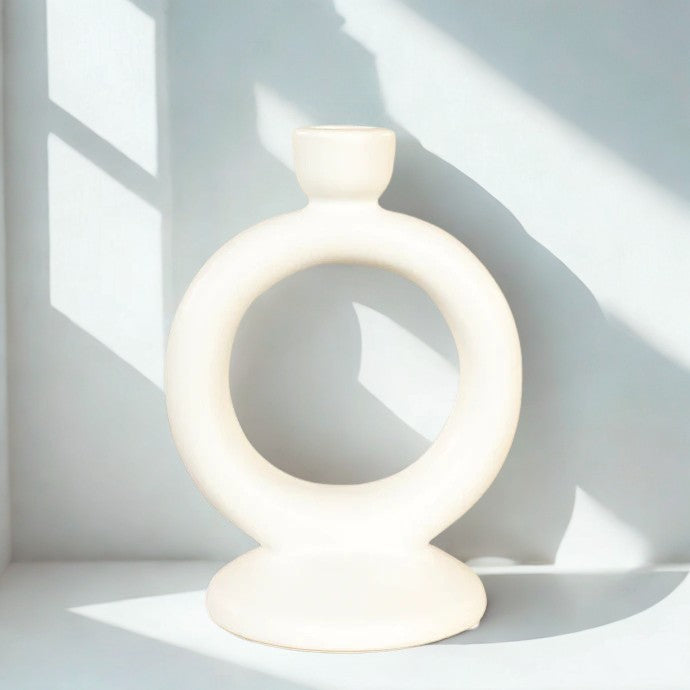 CERAMIC CANDLE HOLDER
