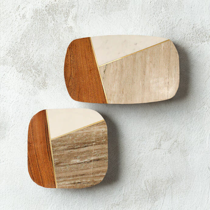 MARBLE WOOD PLATTER