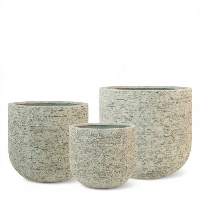 Round Ficonstone Pot Large