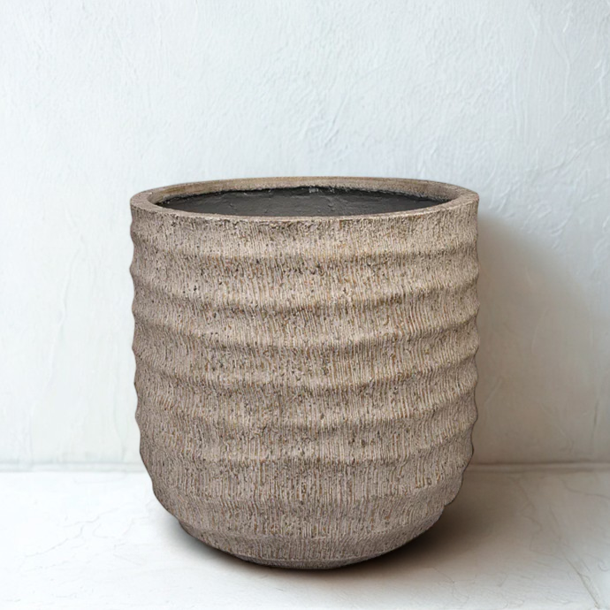 Round Ficonstone Tree Pot - SMALL