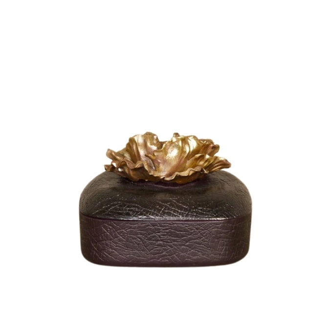 Square Box with Flower Lid