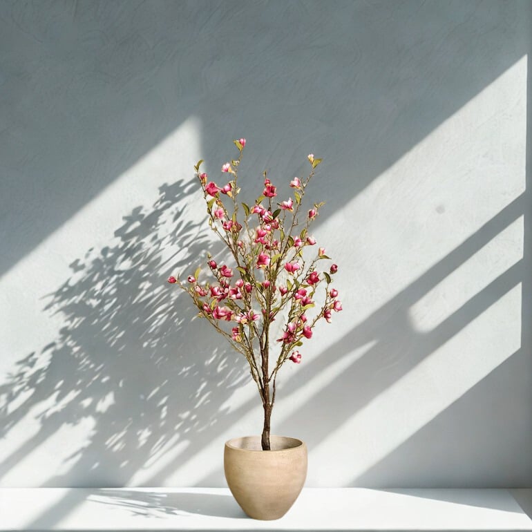 ARTIFICIAL MAGNOLIA TREE 135CM