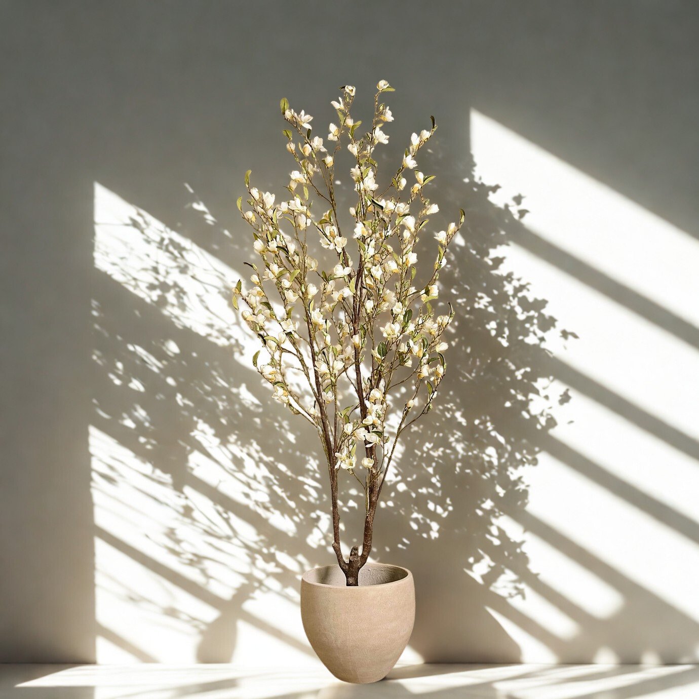 ARTIFICIAL MAGNOLIA TREE 195CM