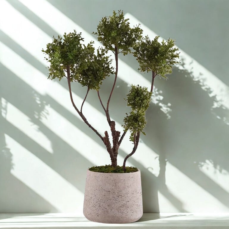 ARTIFICIAL POTTED BOXWOOD PLANT 90cm