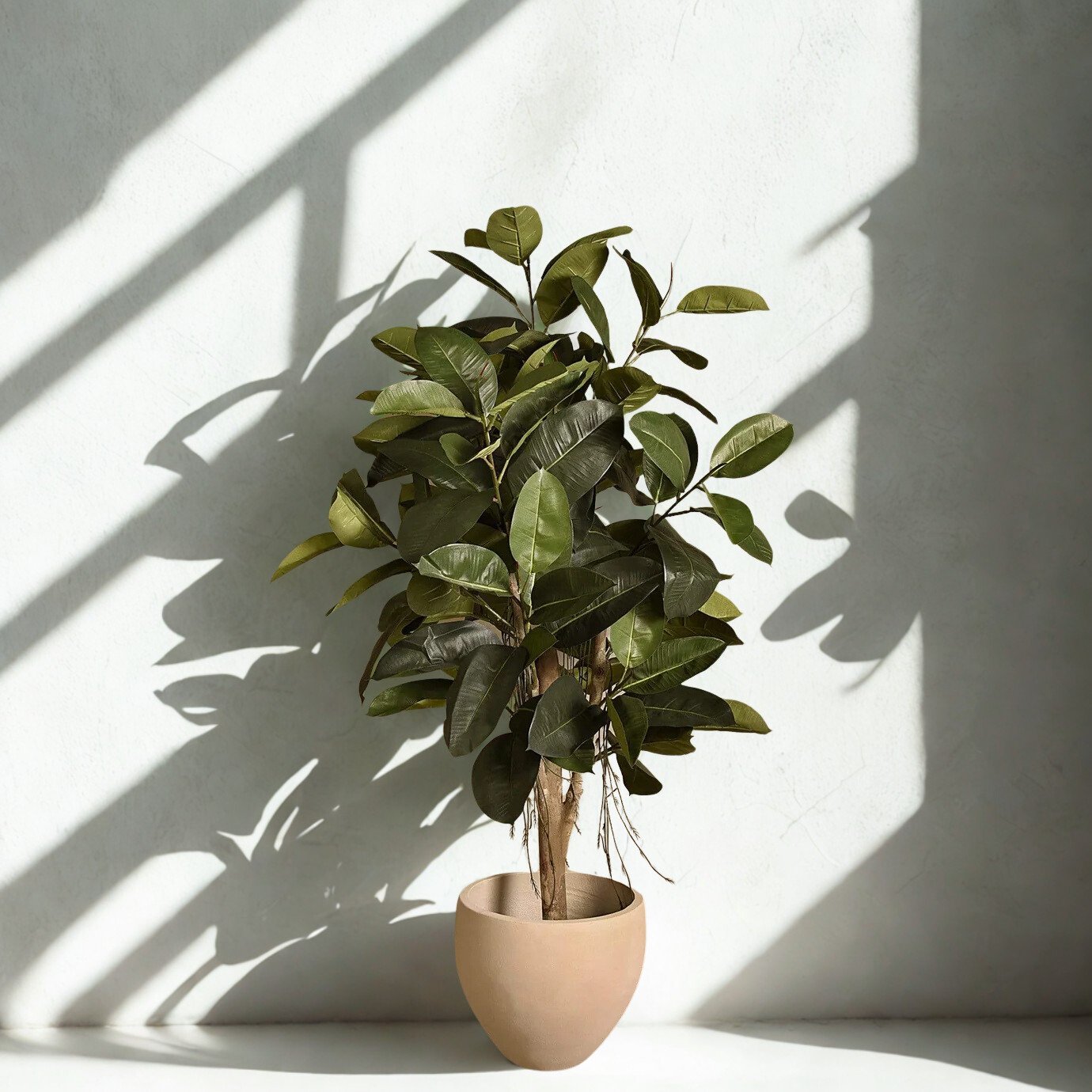 ARTIFICIAL RUBBER PLANT 130CM