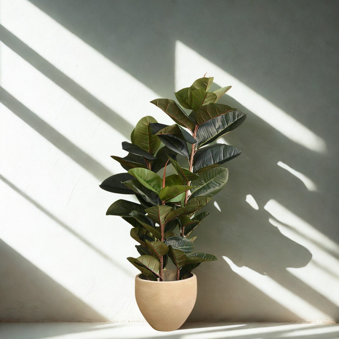 ARTIFICIAL RUBBER PLANT 135CM