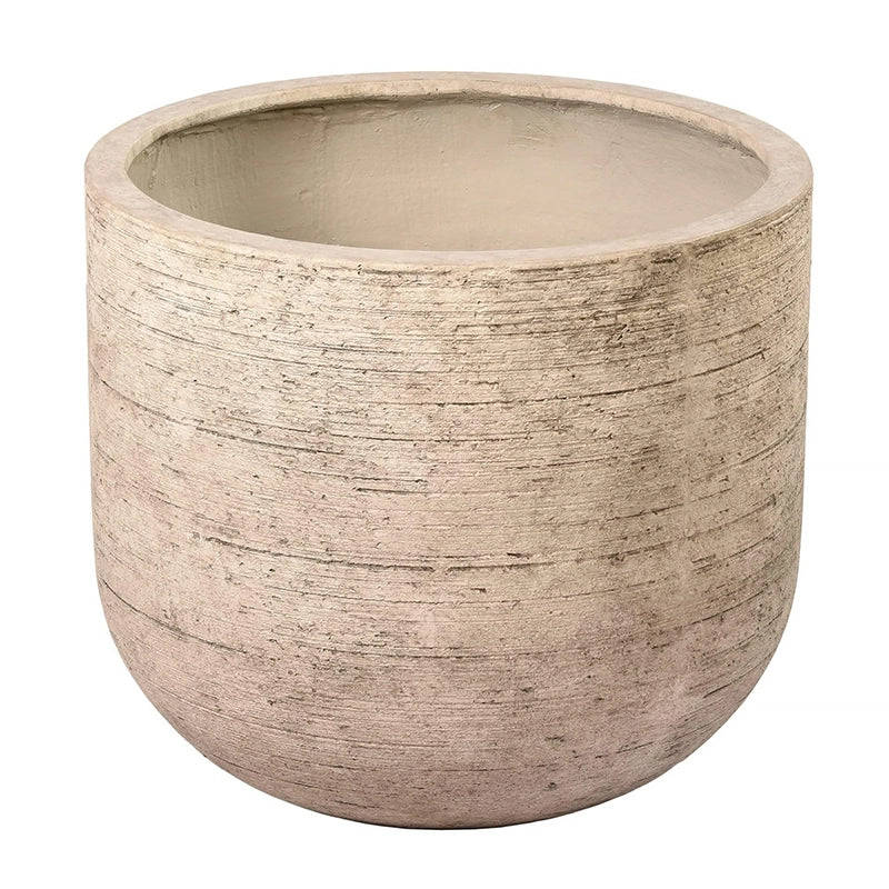 Deeply Scratched Round Finconstone Pot