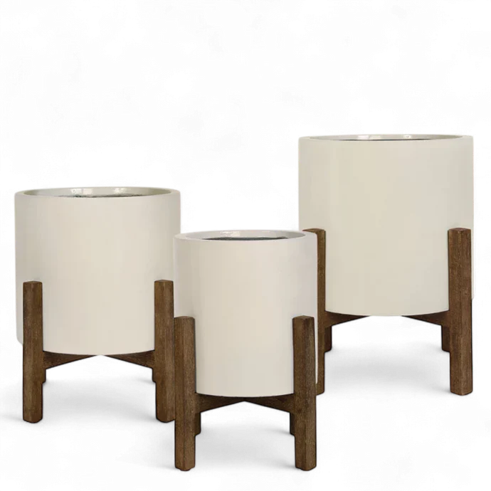 Round Ficonstone Pot Small