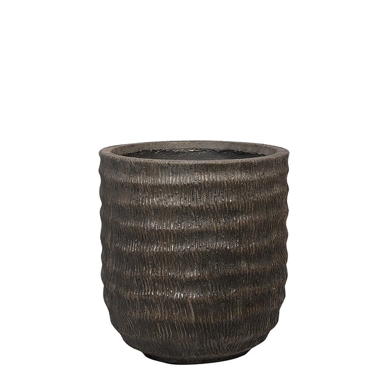 Antique Palm Texture Round Finconstone Pot