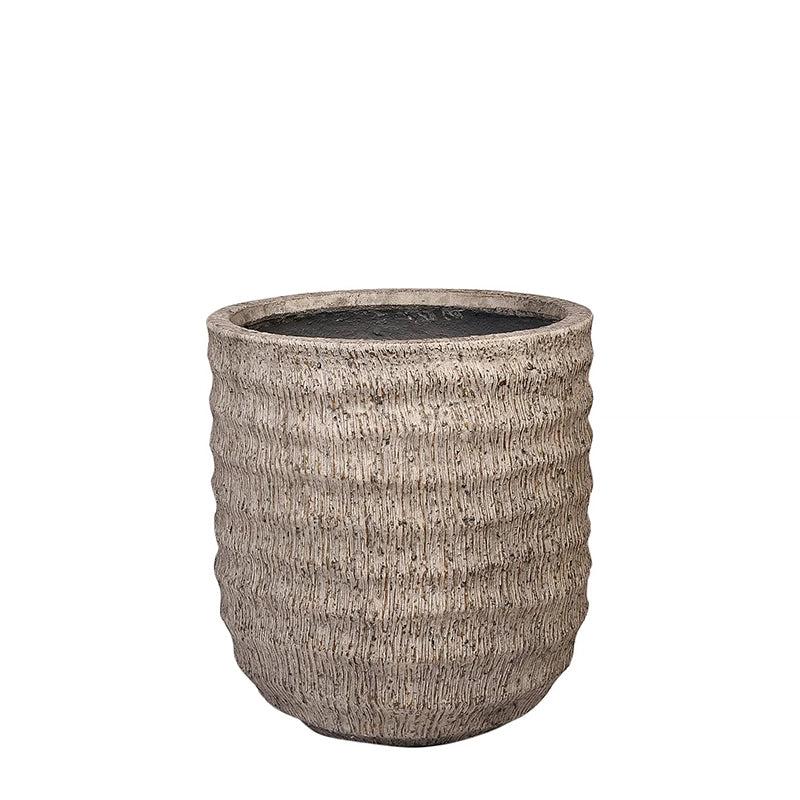 Palm Texture Round Finconstone Pot