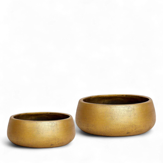 Cement Pot Gold - Medium