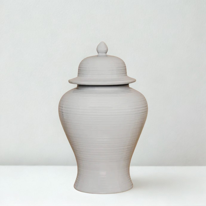 Grey Ceramic Jar