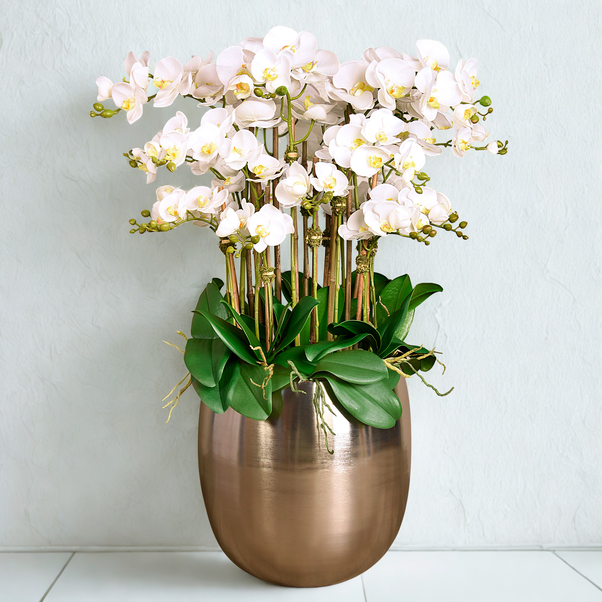Silver Orchid Arrangement