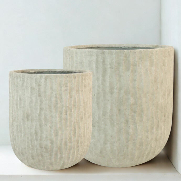 Ash White Grey Rainforest Pot