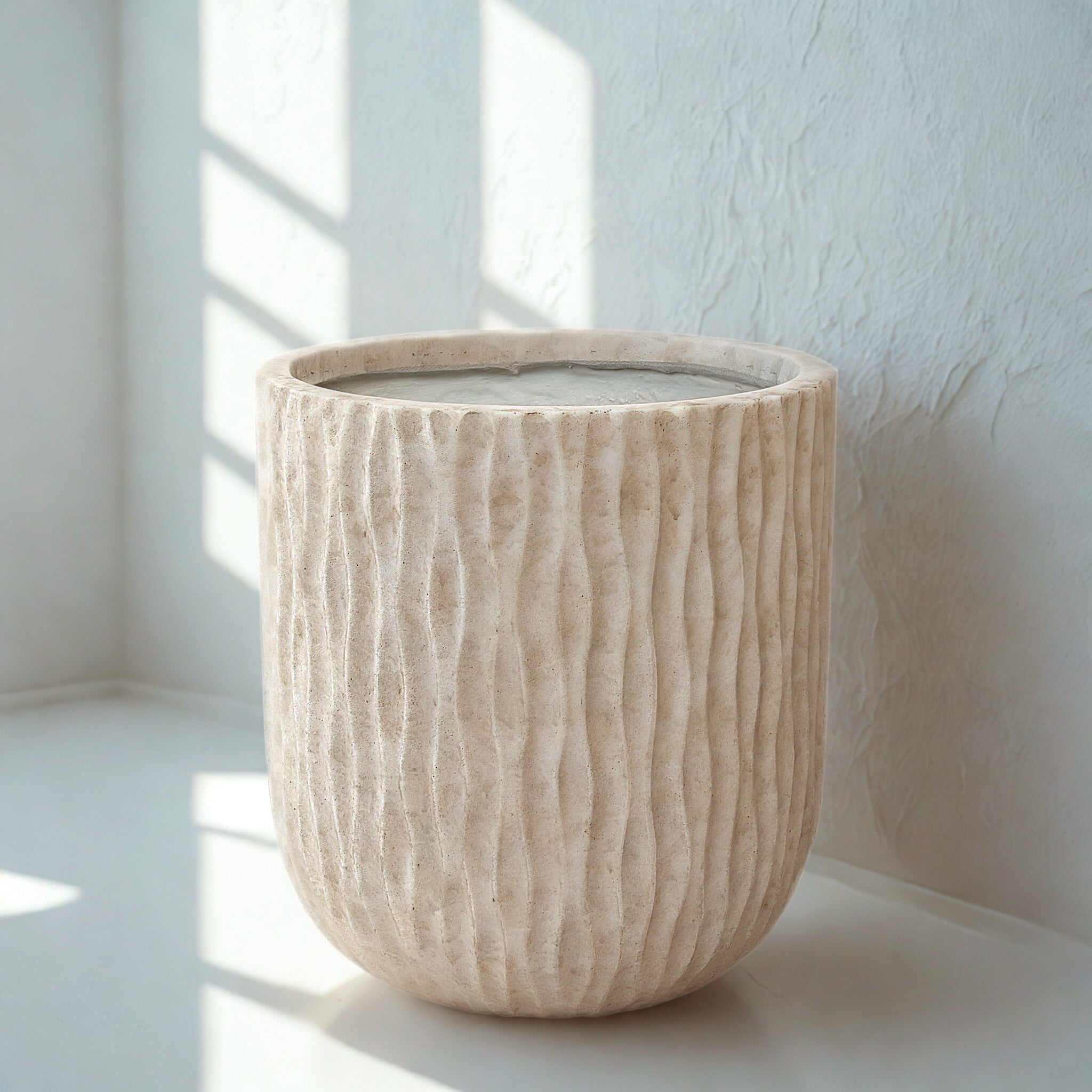 Ash White Grey Rainforest Pot