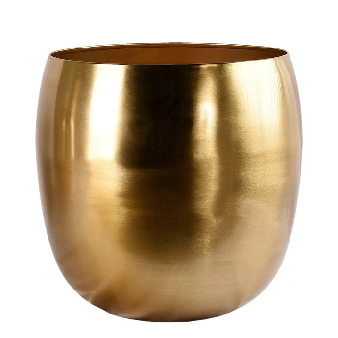 Gold Metal Planter Large