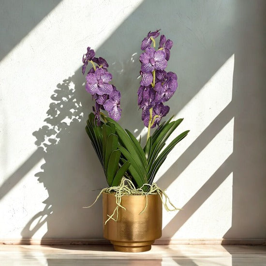 Artificial Vanda Arrangement PURPLE Medium